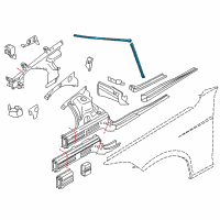 OEM 2013 BMW X1 Cross-Brace, Left Diagram - 51-61-2-993-031