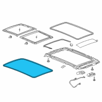 OEM Chevrolet Equinox Glass Weatherstrip Diagram - 84262941