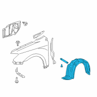 OEM 2016 Scion tC Fender Liner Diagram - 53876-21110