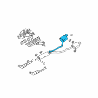 OEM BMW X5 Rear Muffler Right Diagram - 18-10-7-512-699
