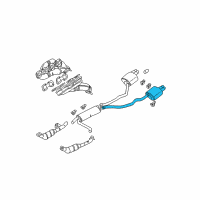 OEM BMW X5 Rear Muffler Left Diagram - 18-10-7-512-700