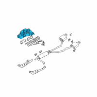 OEM BMW X5 Exhaust Manifold Diagram - 11-62-7-500-483