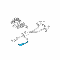 OEM 2002 BMW X5 Front Pipe Diagram - 18-30-7-516-725