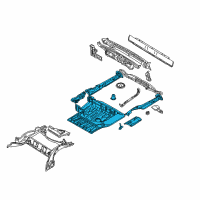 OEM 2002 BMW 525i Trunk Floor Diagram - 41-12-8-209-482