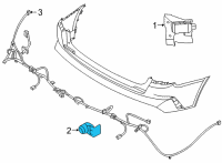 OEM 2021 Kia Sorento Ultrasonic Sensor As Diagram - 99310P2100BKL