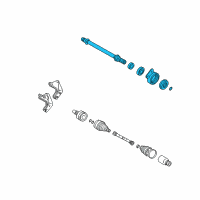 OEM 2009 Mercury Mariner Intermed Shaft Diagram - 9L8Z-3A329-B