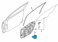 OEM 2022 Hyundai Elantra Motor Assembly-Front Power WDW, LH Diagram - 82450-AB000