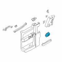 OEM 2018 Ford F-250 Super Duty Window Switch Diagram - GB5Z-14529-AB