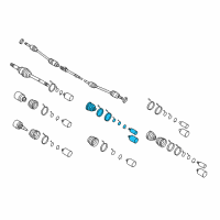 OEM 2003 Kia Sedona Boot Set-Out Joint Diagram - 0K52Y22530