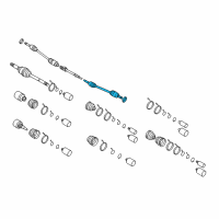 OEM 2004 Kia Sedona Shaft Assembly-Drive, LH Diagram - 1K52Y2560X