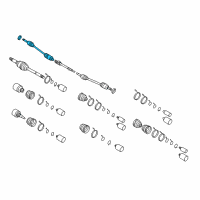 OEM 2003 Kia Sedona Shaft Assembly-Drive, RH Diagram - 1K52Y2550X