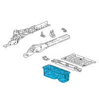 OEM Chevrolet Cruze Floor Pan Diagram - 39131444