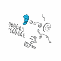 OEM Acura Splash Guard, Left Front (16") Diagram - 45256-S3V-A10