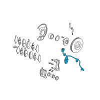 OEM Acura MDX Sensor Assembly, Right Front Diagram - 57450-S3V-A02