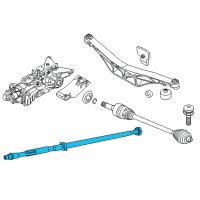 OEM 2022 BMW X2 Rear Drive Shaft Assy Diagram - 26-10-8-605-878