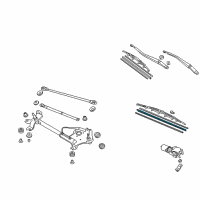 OEM 2010 Acura TL Rubber, Blade (650MM) Diagram - 76622-SDA-A01