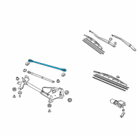 OEM 2009 Acura TL Rod Unit B Diagram - 76550-TK4-A01