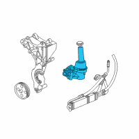 OEM GMC Reservoir Kit-P/S Fluid Diagram - 25851373