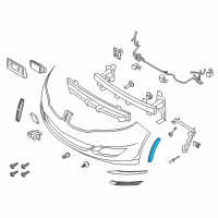 OEM 2014 Lincoln MKZ Reflector Diagram - DP5Z-13A565-F