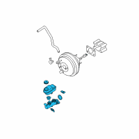 OEM 2005 Nissan Xterra Cylinder ASY-Brake Master Diagram - 46010-EA300