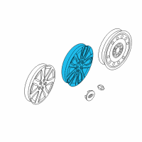 OEM 2015 Kia Sorento Wheel Assembly-Aluminum Diagram - 529102P295