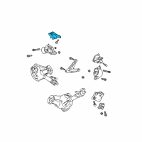 OEM 2002 Dodge Durango Bracket-Engine Mount Diagram - 52019958AC