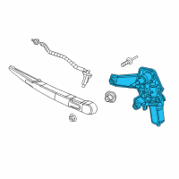 OEM 2018 Jeep Compass Motor-LIFTGATE WIPER Diagram - 55112704AA