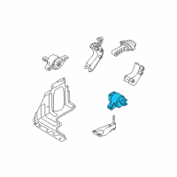 OEM 2007 Chevrolet Aveo5 Mount Diagram - 96535499