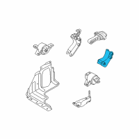 OEM 2009 Chevrolet Aveo Strut Bracket Diagram - 96535485