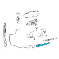 OEM 2015 Jeep Grand Cherokee Arm-Rear WIPER Diagram - 68079868AA