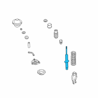 OEM Kia Amanti Front Shock Absorber Assembly Diagram - 546113F400