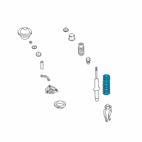 OEM Kia Amanti Spring-Front Diagram - 546503F200DS