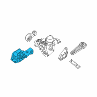 OEM 2015 Nissan Rogue Select Engine Mounting Insulator, Right Diagram - 11210-ET80A