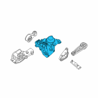 OEM 2015 Nissan Rogue Select Engine Mounting Insulator, Left Diagram - 11220-ET81C