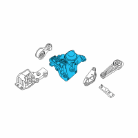 OEM Nissan Rogue Select Engine Mounting Insulator, Left Diagram - 11220-ET81C