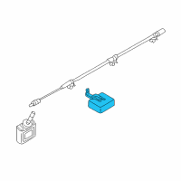 OEM Infiniti M45 Tire Pressure Controller Assembly Diagram - 40720-AR302