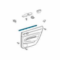 OEM 2009 Toyota Prius Belt Weatherstrip Diagram - 68173-47030