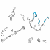 OEM 2000 Nissan Frontier Hose & Tube Assy-Power Steering Diagram - 49721-9Z011