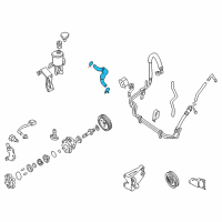 OEM 2004 Nissan Xterra Hose Assy-Suction, Power Steering Diagram - 49717-8Z400