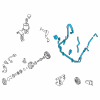 OEM 2002 Nissan Xterra Hose & Tube Set-Power Steering Diagram - 49710-9Z011