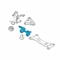 OEM 2006 BMW Z4 Engine Mount Diagram - 22326760532