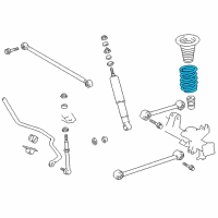 OEM 2002 Toyota 4Runner Coil Spring Diagram - 48231-35190