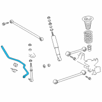 OEM 2002 Toyota 4Runner Stabilizer Bar Diagram - 48812-35100