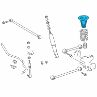 OEM 2002 Toyota 4Runner Spring Seat Diagram - 48302-60051