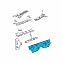 OEM 1998 Ford Expedition Dash Panels Diagram - F75Z7801610AG