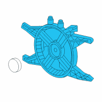 OEM 2005 Chevrolet SSR Fan Assembly Diagram - 15816298