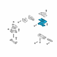 OEM 2015 Ford Edge Transmission Mount Bracket Diagram - F2GZ-6068-E