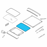 OEM 2014 BMW ActiveHybrid 3 Border, Slide/Tilt Sunroof Diagram - 54-10-8-036-477
