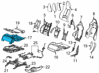 OEM Chevrolet Corvette Seat Cushion Pad Diagram - 84852497