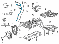 OEM Cadillac CT5 Tube Assembly Diagram - 55496208